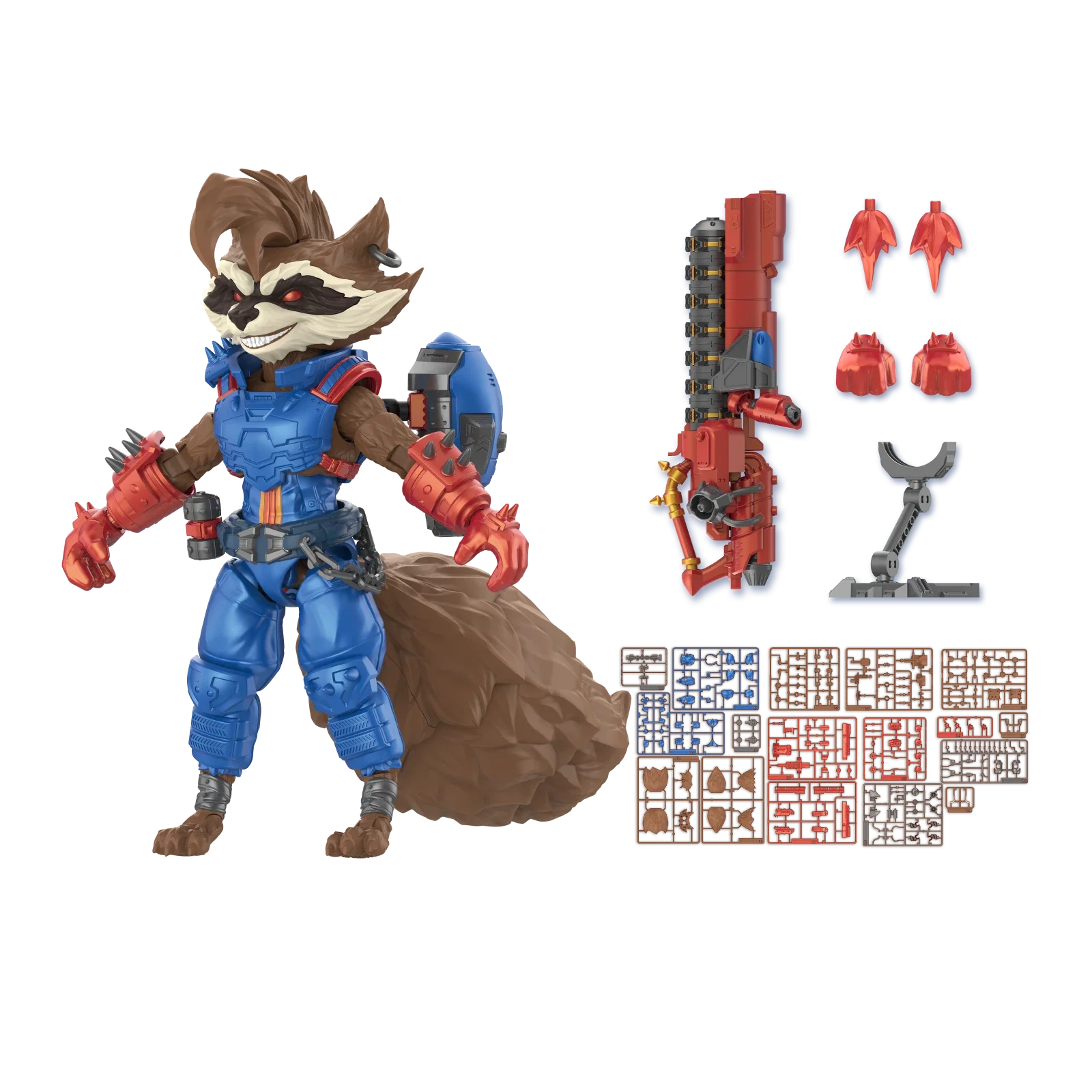 Marvel Rivals Champion Class 08 Rocket Raccoon Model Kits | Blokees - Image 3